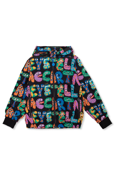 Stella Mccartney Kids' Patterned Jacket In Black Colourful