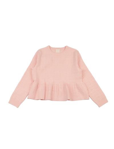 Givenchy Kids 4g Jacquard Gathered T In Pink