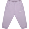 PALM ANGELS PURPLE TROUSERS FOR BABY GIRL WITH LOGO