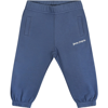 PALM ANGELS BLUE TROUSERS FOR BABY BOY WOITH LOGO