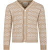 GUCCI BEIGE CARDIGAN FOR BOY WITH DOUBLE G