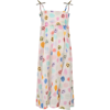 MOLO IVORY BEACH COVER-UP FOR GIRL WITH SMILEY AND POLKA DOTS