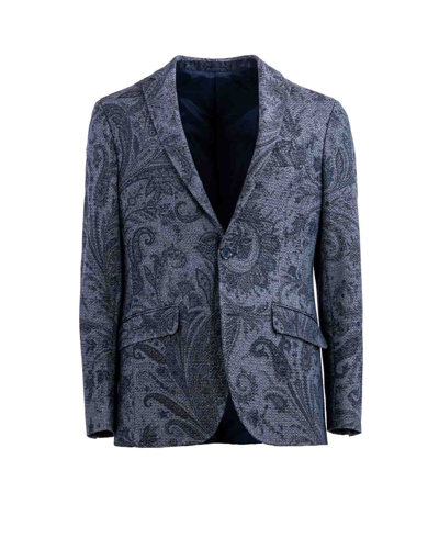 Etro Paisley Jacquard Jacket In White