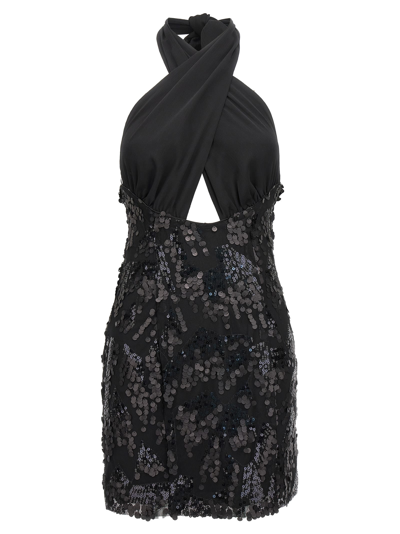 Rotate Birger Christensen Sequin Mini Dress Dresses Black