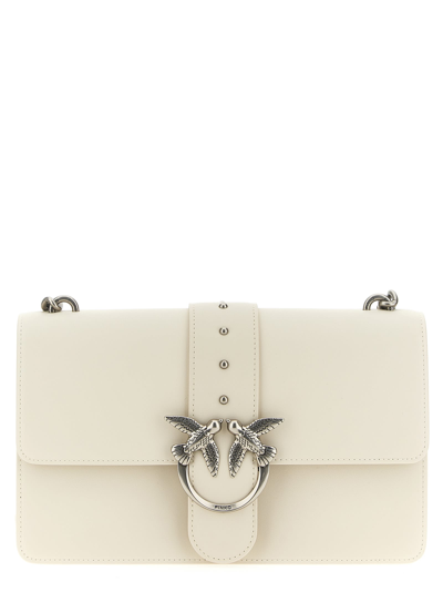 Pinko Classic Love Bag Icon Crossbody Bag In White