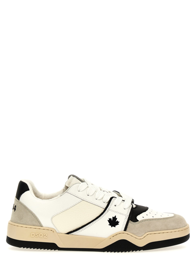 Dsquared2 Spiker Sneakers In White/black