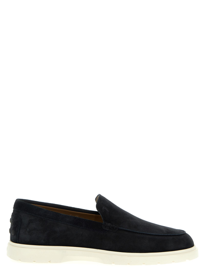 Tod's Pantofola Loafers In Blue