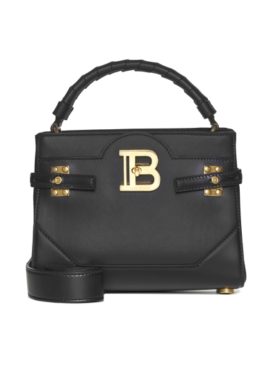 Balmain B-buzz Handbag In Black