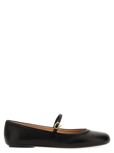 Gianvito Rossi Carla Ballet Flats In Black