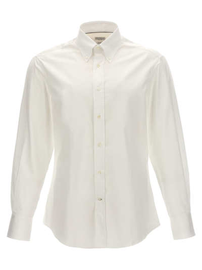 Brunello Cucinelli Poplin Shirt Shirt, Blouse White