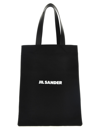 Jil Sander 'flat Shopper' Medium Shopping In Black