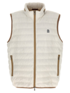 BRUNELLO CUCINELLI PADDED VEST WITH LOGO EMBROIDERY