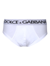 DOLCE & GABBANA BI-PACK WHITE BRANDO BRIEFS