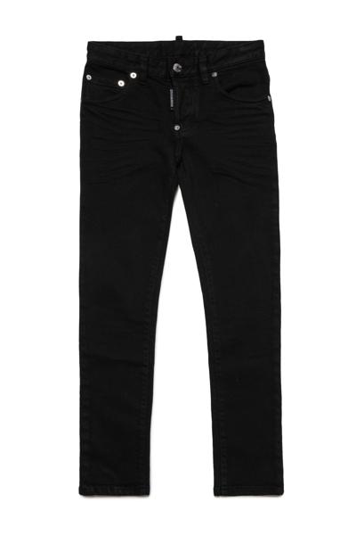 Dsquared2 Kids' Skinny-leg Jeans In Black