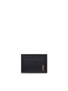 SAINT LAURENT TINY CASSANDRE SMALL CARD HOLDER IN SHINY LEATHER