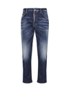 Dsquared2 Mid-rise Straight-leg Jeans In Navy Blue