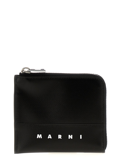 Marni Logo Wallet In Black