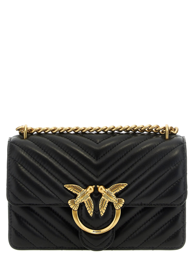 Pinko Mini Love Bag One Crossbody Bag In Black