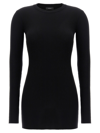 Wardrobe.nyc Rib-knit Wool Minidress In Black