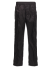 Valentino Pantalone In Nylon Con Motivo Toile Iconographe All Over In Black