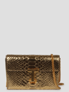 TOM FORD LAMINATED STAMPED PYTHON LEATHER MONARCH MINI BAG