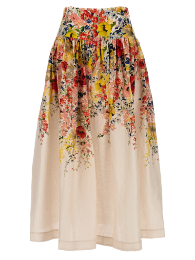 ZIMMERMANN ALIGHT BASQUE MIDI SKIRT