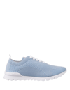 KITON LIGHT BLUE FIT RUNNING SNEAKERS