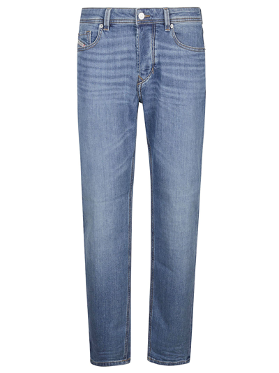 Diesel Five-pocket Tapered Jeans In Blue