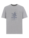 Brunello Cucinelli Grey Cotton Jersey Milano T-shirt In Grigio_blu Prussia
