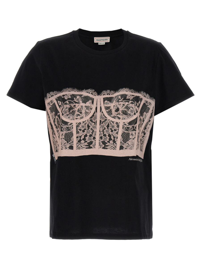 ALEXANDER MCQUEEN ALEXANDER MCQUEEN 'CORSET' T-SHIRT