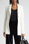 Proenza Schouler Margot Belted Knit Blazer In Purple