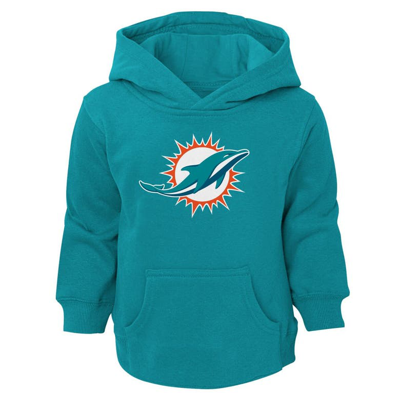 Outerstuff Kids' Toddler Aqua Miami Dolphins Logo Pullover Hoodie