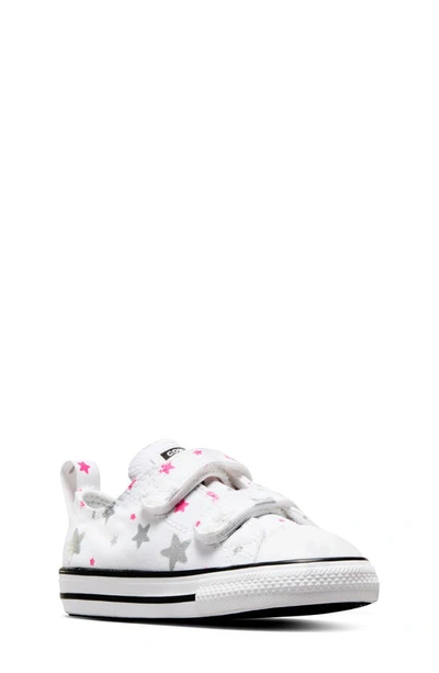 Converse Kids' Chuck Taylor® All Star® Ox Sneaker In White/ Prime Pink/ White