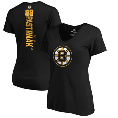 Fanatics Branded David Pastrnak Black Boston Bruins Playmaker V-neck T-shirt