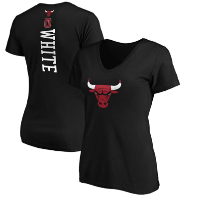Fanatics Women's  Coby White Black Chicago Bulls Playmaker Name And Number V-neck T-shirt