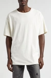 John Elliott T-shirt In Beige Cotton In Salt