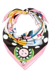 KATE SPADE FORTUNE SPINNER SQUARE SILK SCARF