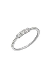 BONY LEVY 18K GOLD DIAMOND AUDREY STACKABLE RING