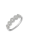 BONY LEVY 18K WHITE GOLD DIAMOND PRISM STATEMENT RING