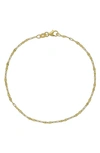 BONY LEVY 14K GOLD MINI ANCHOR CHAIN ANKLET