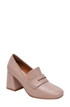 Lisa Vicky Moxie Block Heel Pump In Dark Pink