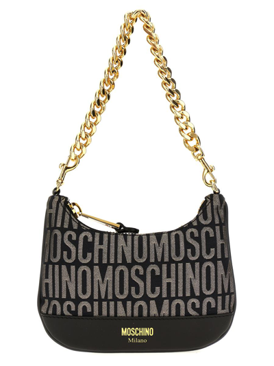 Moschino 'logo' Handbag In Black