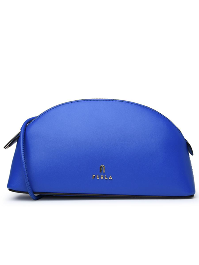 Furla Mini Camelia Leather Crossbody Bag In Blue