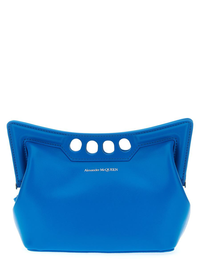 Alexander Mcqueen 'peak Mini' Shoulder Bag In Blue