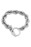 Jardin Rope Chain Toggle Bracelet In Silver