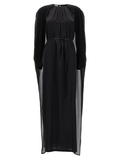 Di.la3 Pari' Cape Dress Dresses Black