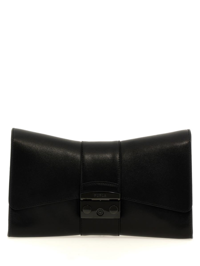 Furla Metropolis S Remix Shoulder Bag In Black