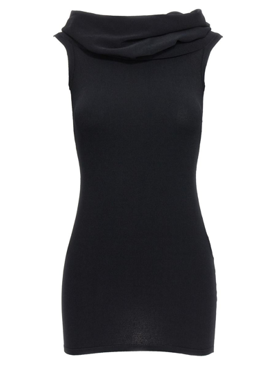 Wardrobe.nyc Mini Off Shoulder Dress In Black