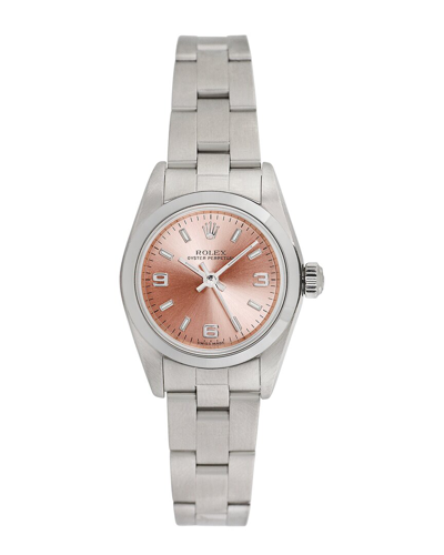 Rolex Women's Oyster Perpetual Watch, Circa 2000s () In Brown