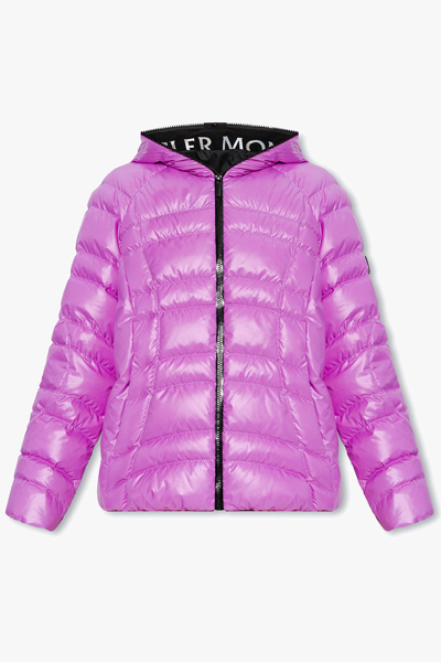 Moncler Narlay Hooded Quilted Ripstop Down Jacket In Purple